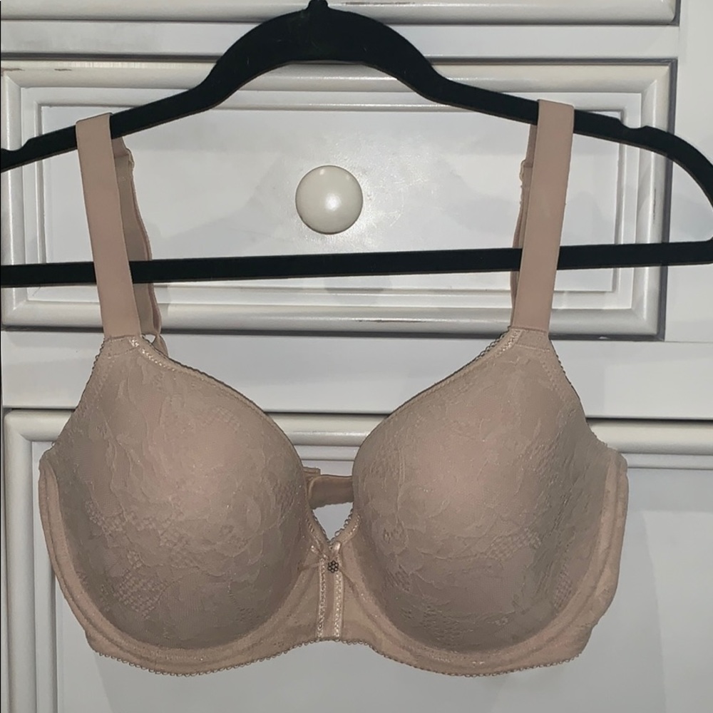 Tan lace bra